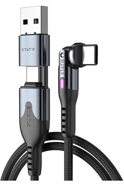 3M Πλεκτό Καλώδιο USB 2.0 USB-C Αρσενικό - USB-C 100W Μαύρο PUP-0455-10FT-CC
