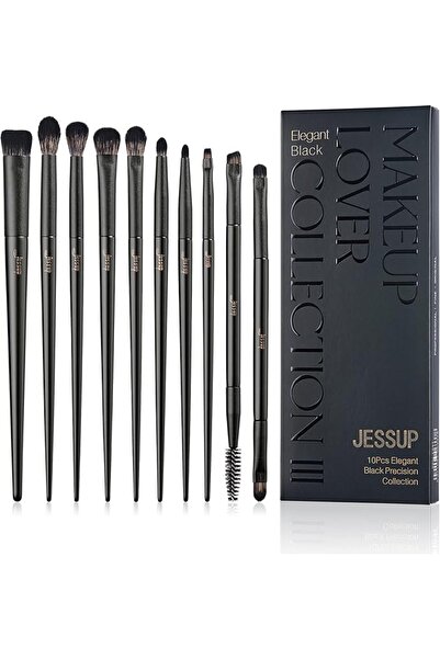 Jessup مجموعة فرش مكياج نباتية فاخرة للبودرة والفاونديشن والهايلايت والكونسيل...