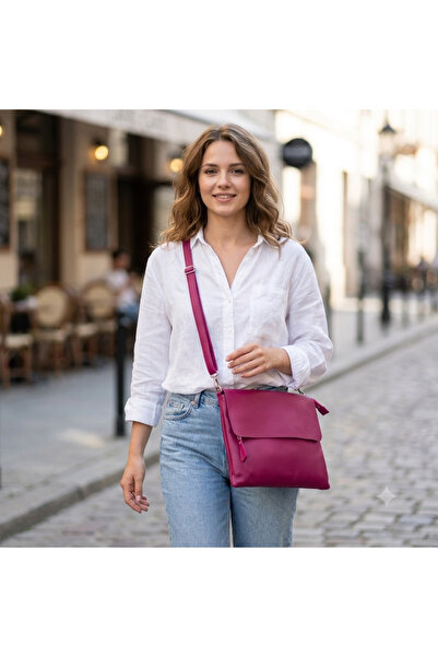 valentina victoria Valvic Genuine Leather Long Handle File Bag.