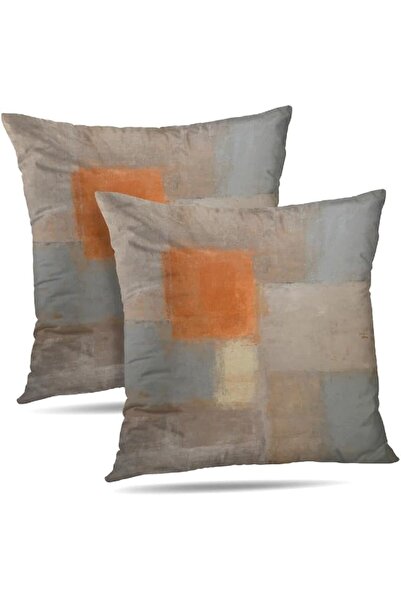 Alricc Set of 2 Blue and Grey Art Artwork Contemporary Decorative Gray Home D...