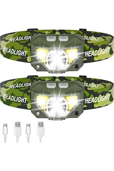 GENERAL LHKNL Headlamp Flashlight, 1200 Lumen Ultra-Light Bright LED Recharge...