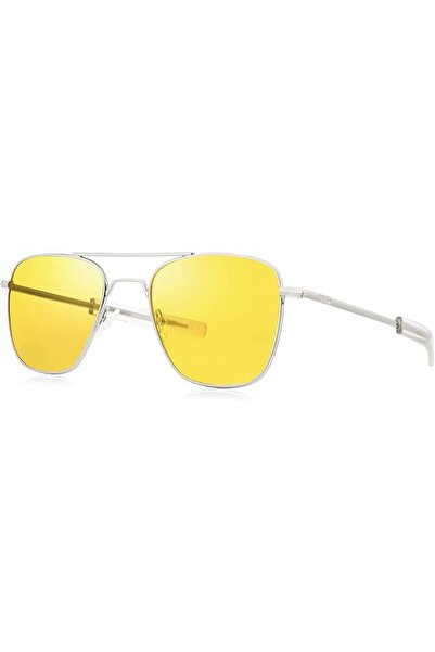 FEISEDY Women Men Sunglasses Polarized Military Pilot Frame with Bayonet Temp...