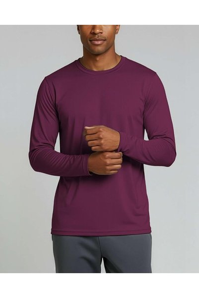 Real Essentials mens Mens Mesh Long Sleeve Shirts Athletic