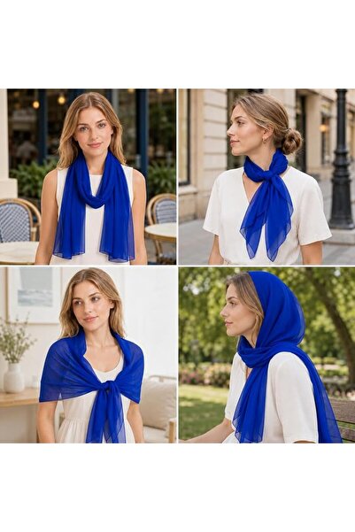 YOUR SMİLE for Women Lightweight Breathable Solid Color Soft Chiffon Long Fas...