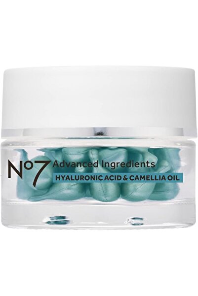 NO7 Advanced Ingredients Hyaluronic Acid & Camellia Oil Serum Capsules - Hydr...