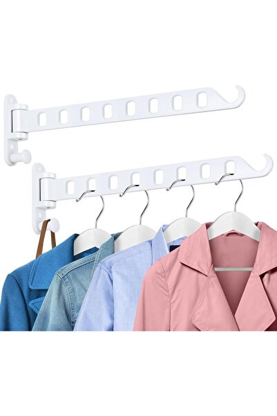 GENERAL Wall Mounted Clothes Hanger with Swing Arm, Laundry Room Drying Rack,...