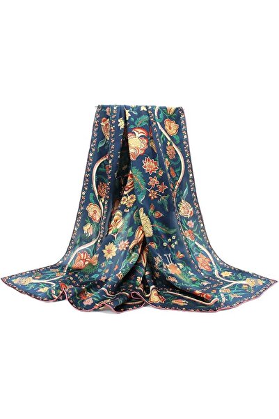 andantino 100% Silk Scarf 43" Large Square Lightweight Headscarf& Shawl–Women...