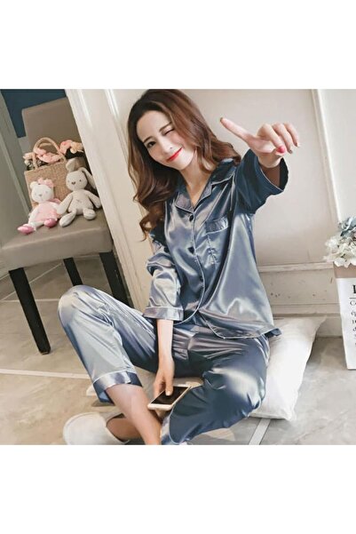 GENERAL Womens Rayon Silk Pajamas Sexy Stripe Sleepwear Set Women Pajama Set ...