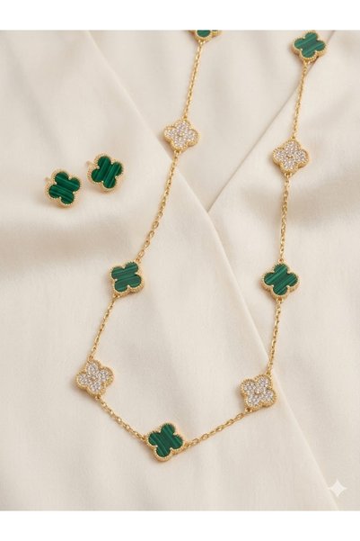Houzi 2 PCS Jewelry Set – Necklace & Stud Earrings ,