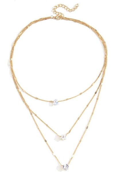 Shining Diva Fashion Stylish Multilayer Chain Pendant Necklace for Women and ...