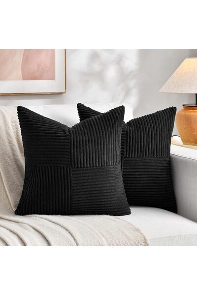 Fancy Homi 2 Packs Rust Boho Decorative Throw Pillow Covers 18x18 Inch for Co...