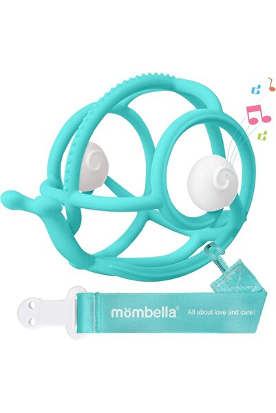 GENERAL Mombella Teething Toys 3-18 Months, 2 in 1 Snail Baby Teether & Rattl...