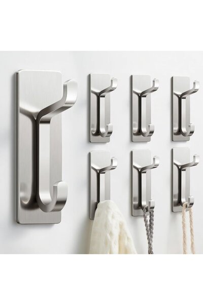 STARSTAR Wall hooks for hanging coats and towels: Door adhesive hooks, 6 kg c...