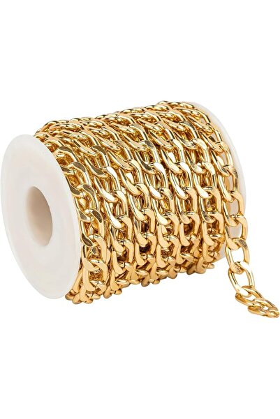 GENERAL Aluminum Chain for Jewelry Making, Sturdy Cuban Link Chain for Men an...