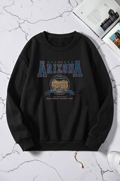 trendypassion Unisex Arizona Printed Crew Neck Sweatshirt