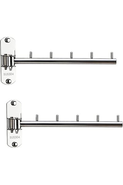 Generic Wall Mounted Clothes Hanger,Stainless Steel Hook Holder,Space Saving ...