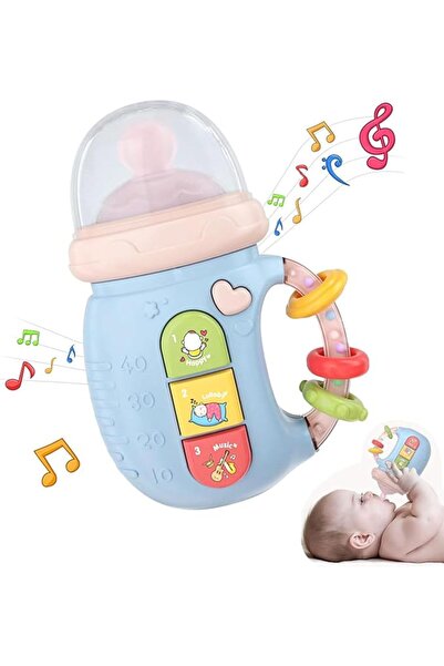 Tazweeq Baby Toys, 4 In 1 Baby Teether Toys, BPA Free Infant Teething Toys, E...