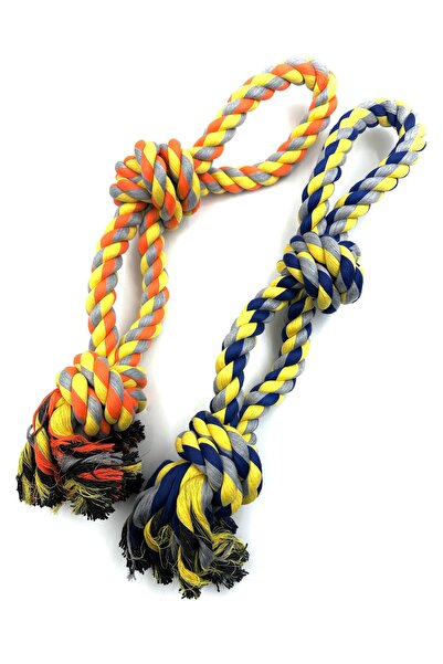 Tasma Market 2 Pieces Dog Tug-Of-War Rope - Durable Training Toy 57cm