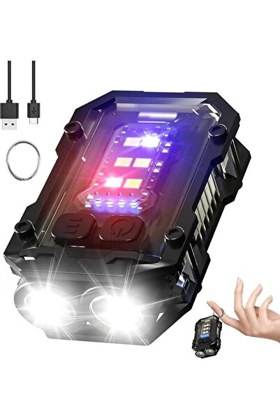 GENERAL Mini Keychain EDC Flashlight Rechargeable, 500 Lumens Keychain Flashl...