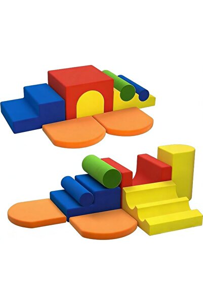 GENERAL 8-Piece Colourful Soft Play Set, Foam Climbing Blocks for Toddlers, C...
