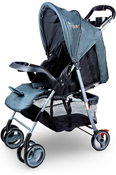 molody 2 in 1 Foldable Baby Stroller with Reclining Seat and Canopy for 0-3 Y...