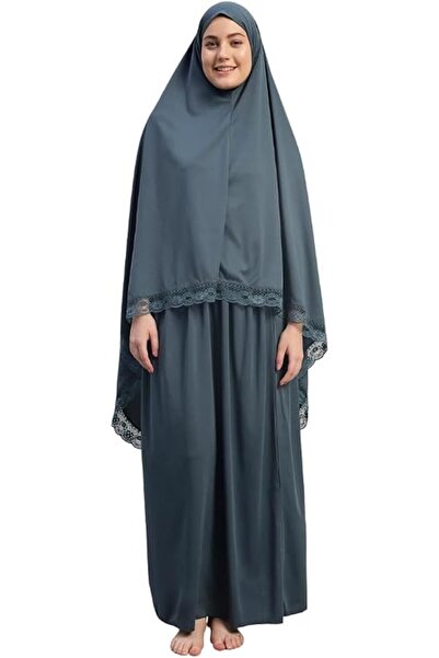 styleville.in طقم صلاة إسلامي نسائي من قطعتين - جلباب وعباءة، زي صلاة محتشم ل...