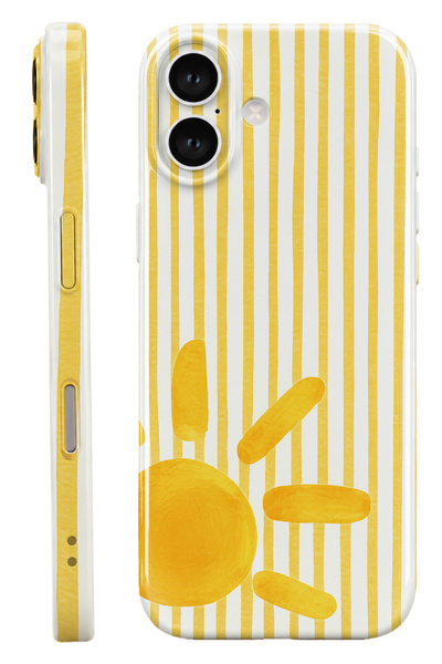 WANNA PROTECT iPhone 16 Güneş Protect Slim Parlak Tam Kaplayan Baskı Kamera K...