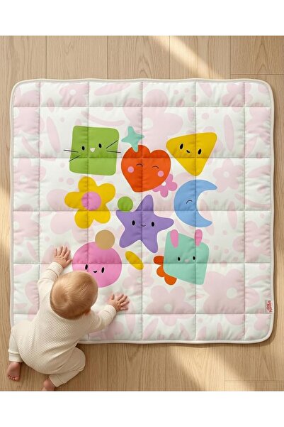 tinyruby Baby Play Mat, Foldable Play Mats for Floor, 50x50 Inches Crawling M...