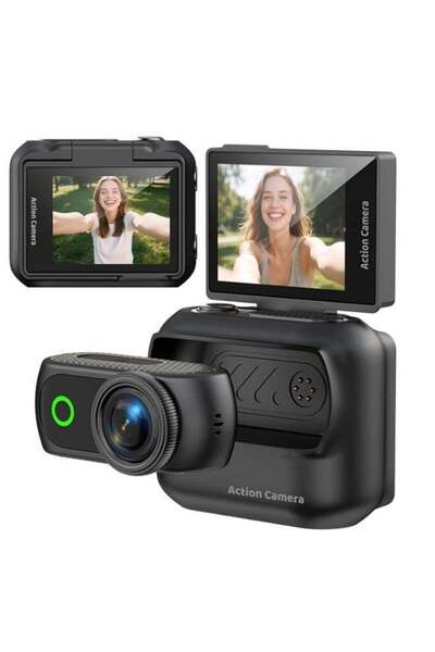 BlueFire Magnetic Action Camera 1080P with Flip Screen - Hands-Free Wearable ...