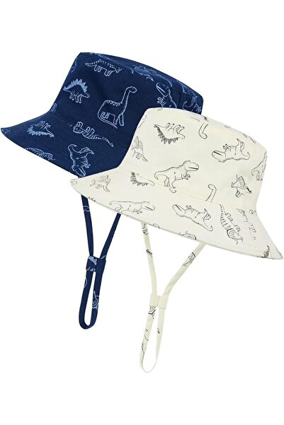 NALACAL Baby UPF 50+ Sun Protection Bucket Hat - 2 Pack Toddler Summer Hats w...