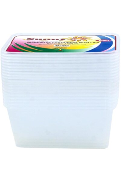 Generic Disposable Lunch Box 1000ml, Pack of 10 - Microwave-Safe Food Storage...