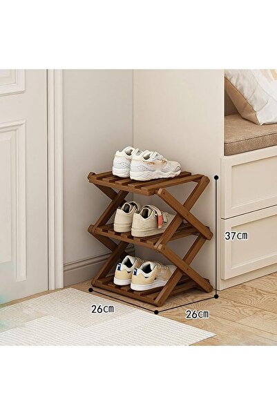 Yelajoy Bamboo Shoe Rack for Entryway,Installation-Free and Foldable Vertical...
