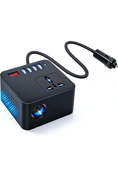 GENERAL 150W DC to DC Car Power Inverter (12V/24V Input, 120V/220V Output) wi...