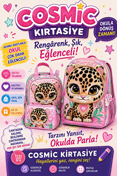 cosmic kırtasiye Chimola School Bag Set