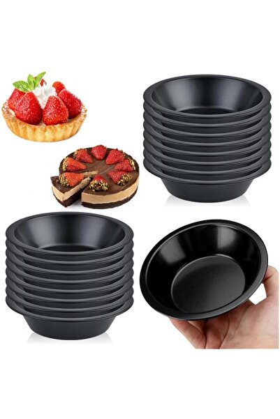 Generic 12 Pack Mini Pie Pans, 5 Inch Reusable Carbon Steel Mini Tart Pan, Mi...