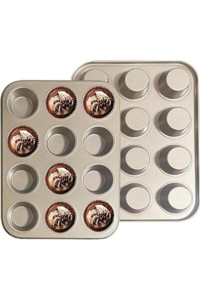 Generic Muffin Pan Set of 2-12-Cup Non-Stick Cupcake Pan, Easy to Release and...