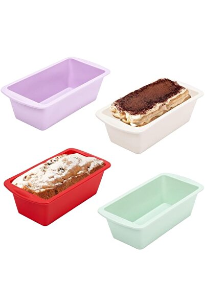 Generic Bukela 4 Pack Mini Loaf Tins Silicone 1 Lb Loaf Pans 16 x 8.5 cm Non ...