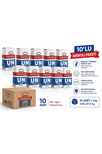 HEKİMOĞLU UN Hekimoğlu 1 Kg Un x 10 Adet