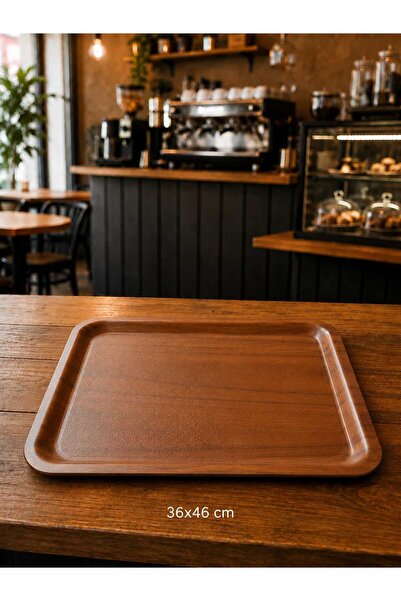Taşkın 36X46 cm Rectangular Non-Slip Tray Luxury