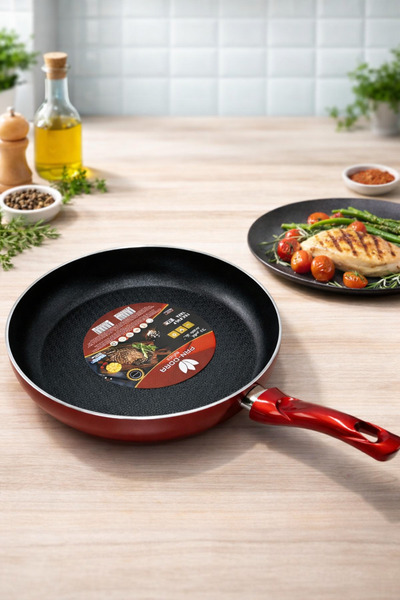 Rivorn 30 cm Non-Stick Teflon Pan with Honeycomb Base – Frying and Sautéing Pan