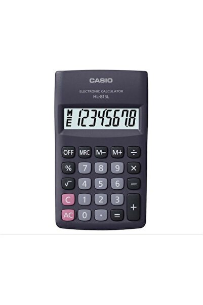 Casio Αριθμομηχανή τσέπης Hl 815l, 8 ψηφίων, σε μαύρο χρώμα, 1 τεμάχιο, Κωδικ...