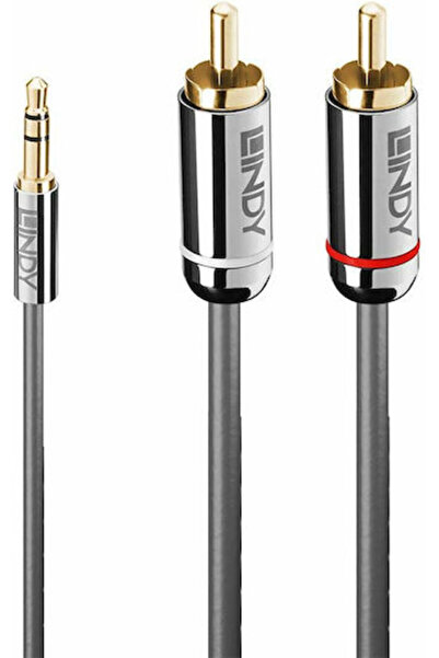 LİNDY Καλώδιο Ήχου 3.5mm Αρσενικό σε 2x RCA Αρσενικό Μαύρο S7715219