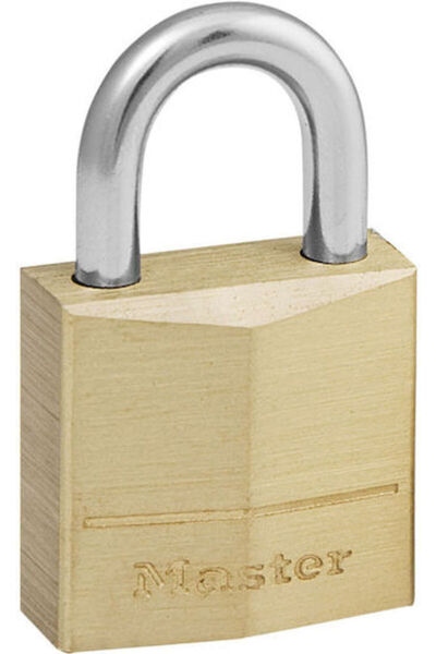 Master Lock Χάλκινο Λουκέτο Ορειχάλκινο με Κλειδί 20mm Κίτρινο 1 τεμάχιο Κωδι...