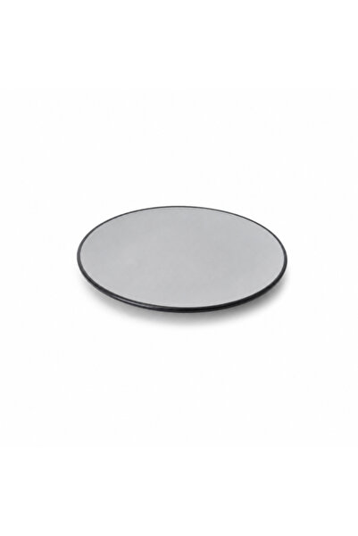 genric Black and Gunmetal Melamine Plate 20 cm