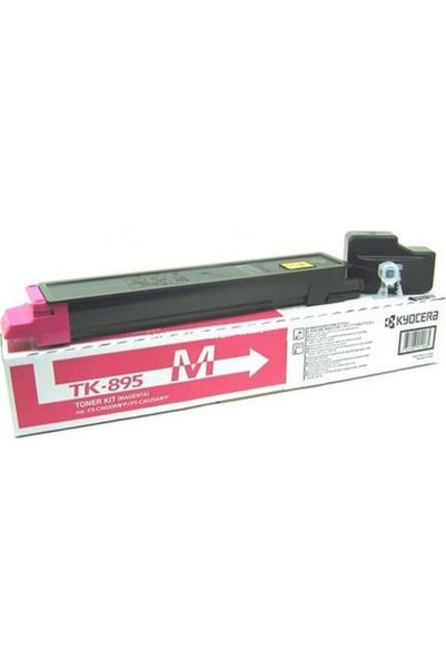 KYOCERA TK-895M Γνήσιο Τόνερ Εκτυπωτή Λέιζερ Ματζέντα 6000 Σελίδες (1T02K0BNL0)