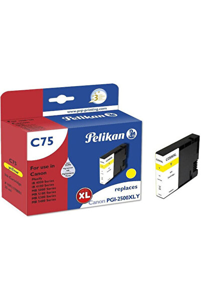 Pelikan Συμβατό Μελάνι Εκτυπωτή Inkjet Canon PGI2500XL 825 Σελίδες Κίτρινο 1 ...