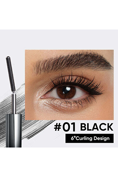 JUDYDOLL 3D Curling Iron Mascara 6° Curling Kıvırıcı Suya Dayanıklı Maskara