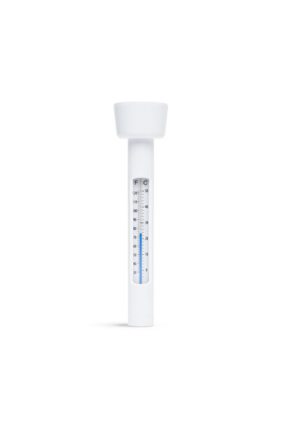Alista Home Termometru de piscină, 17 x 4,5 cm, alb, din plastic, plutitor, c...