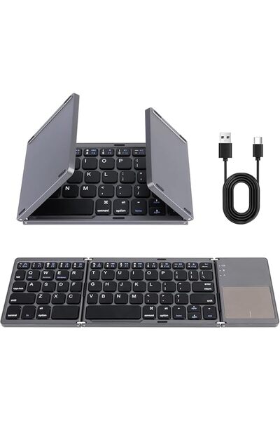GENERAL [Upgraded] Folding Arabic and English Bluetooth Keyboard, Pocket Size...