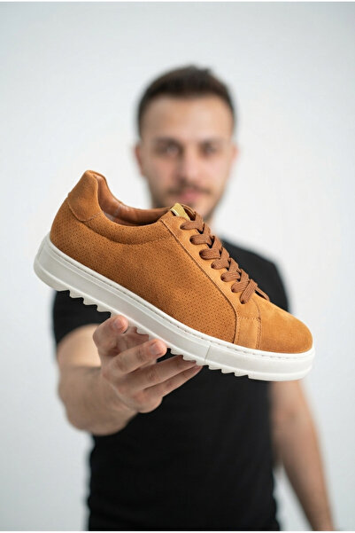 Zerenyus Zrk-Xdx2 Exclusive Tan Suede Men's Casual Shoes